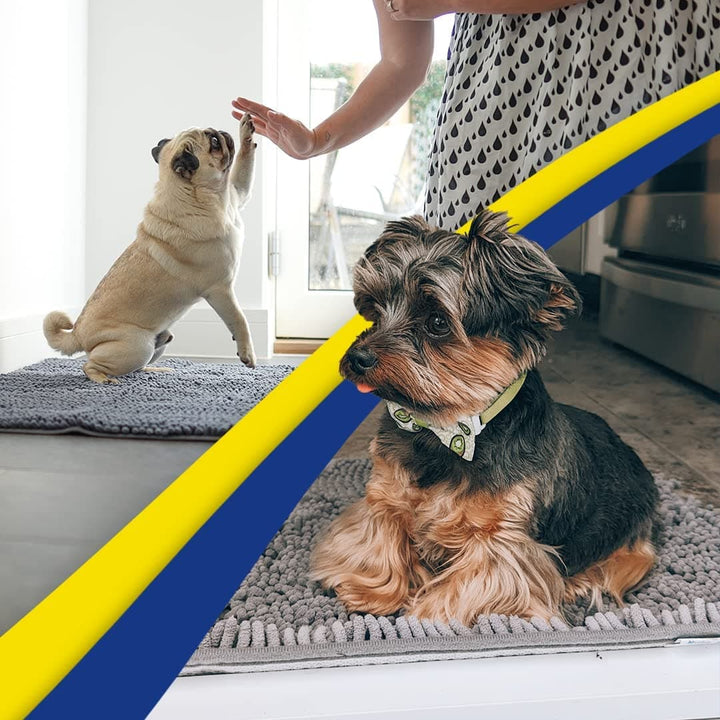 PetStomp Mat® - Anti-Mud Dog Door Mat - Grey
